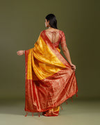 Yellow Soft Silk Weaving Saree for Festive & Traditional Wear - House of Surya