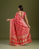 Rani Khaddi Georgette Saree with Handcrafted Cutdana Embellishment - House of Surya