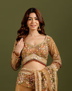 Best Golden Net Saree, Net Saree for Women
 - House of Surya