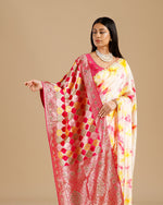 Designer Pink Silk Saree,Pink Silk Saree - House of Surya
