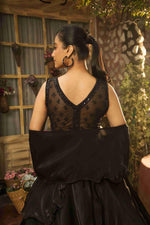 Black Color Lehenga Choli With Cut Dana & Sequins Work - House of Surya