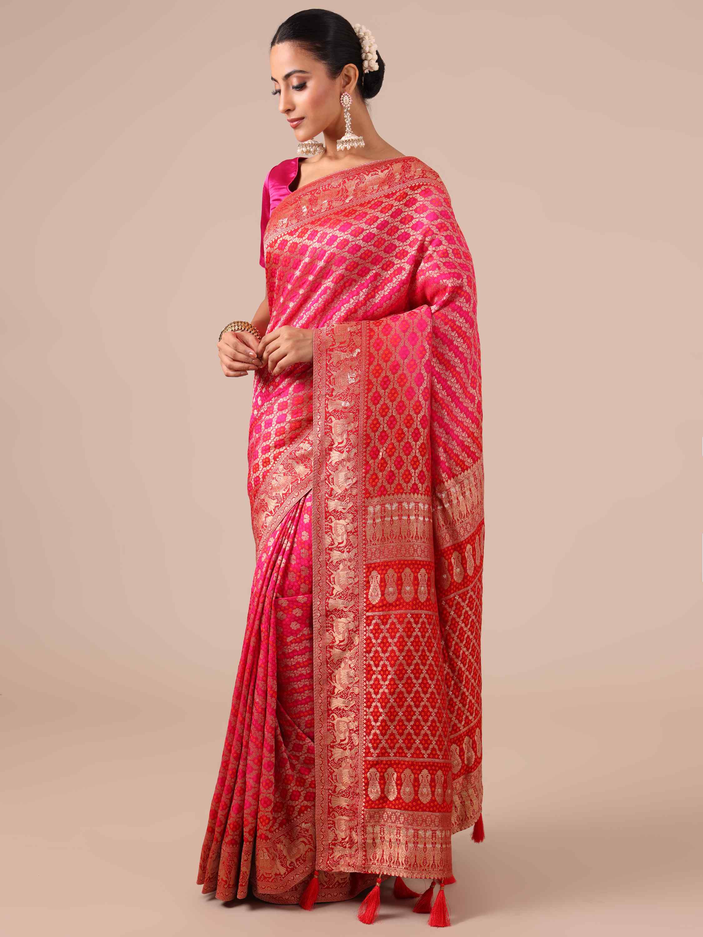 Rani Dola Silk Saree,Dola Silk sarees Online India
 - House of Surya