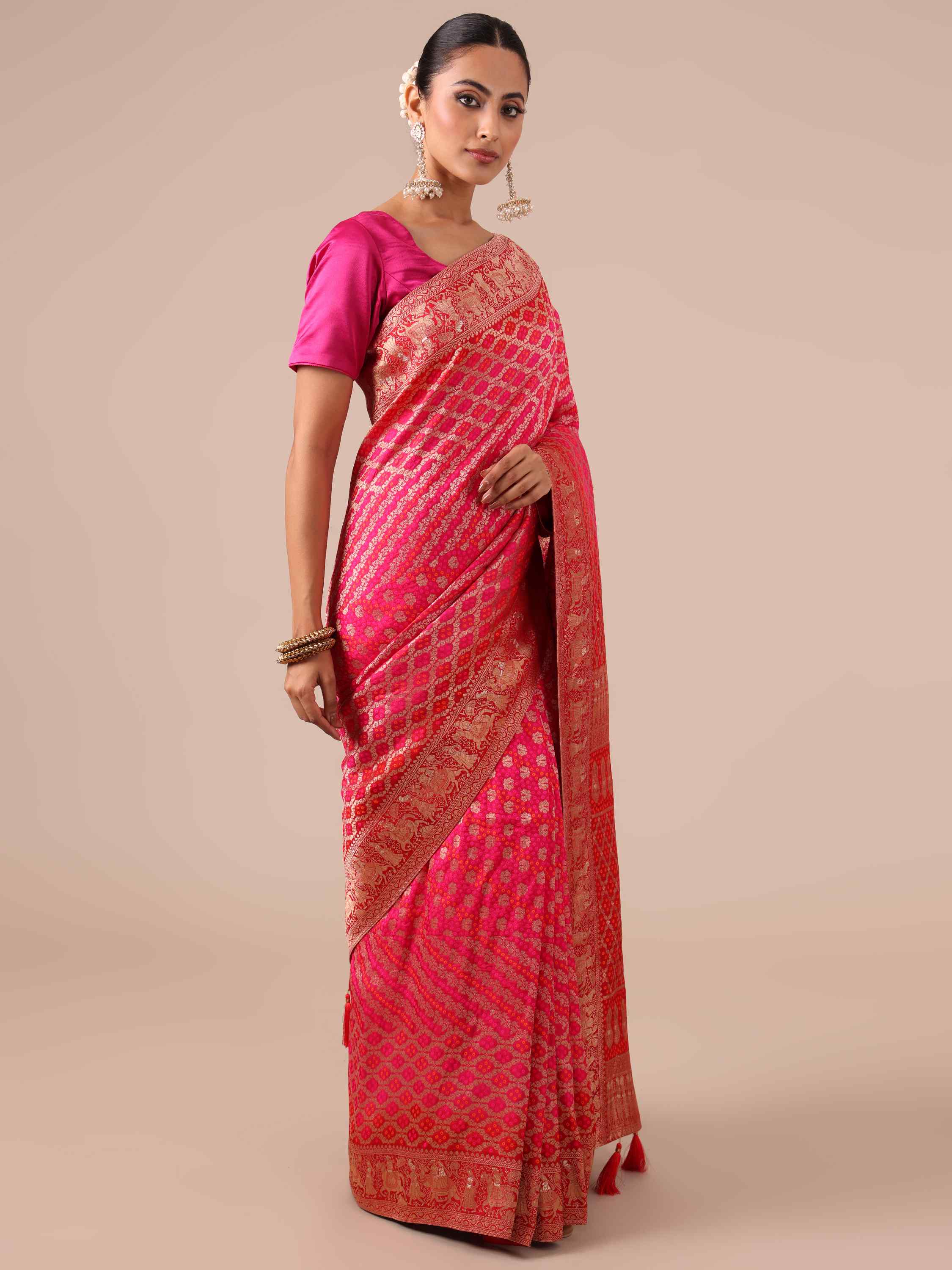 Rani Dola Silk Saree,Dola Silk sarees Online India
 - House of Surya