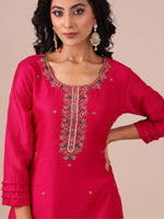 Rani Color Suit in Cutdana, Thread and Applique Work - House of Surya