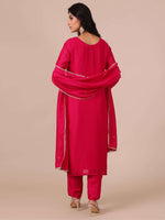 Rani Color Suit in Cutdana, Thread and Applique Work - House of Surya