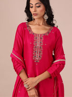 Rani Color Suit in Cutdana, Thread and Applique Work - House of Surya