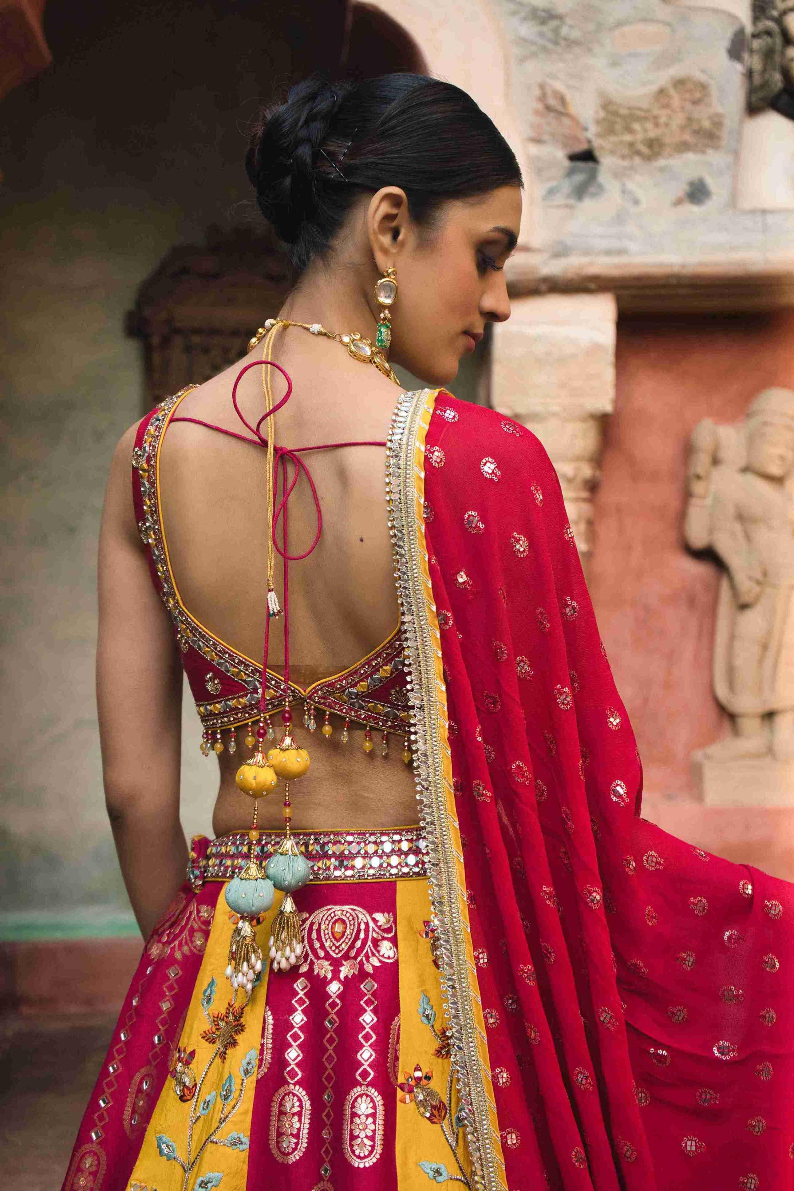 Buy Multi-Colored Lehenga Choli Online | House of Surya