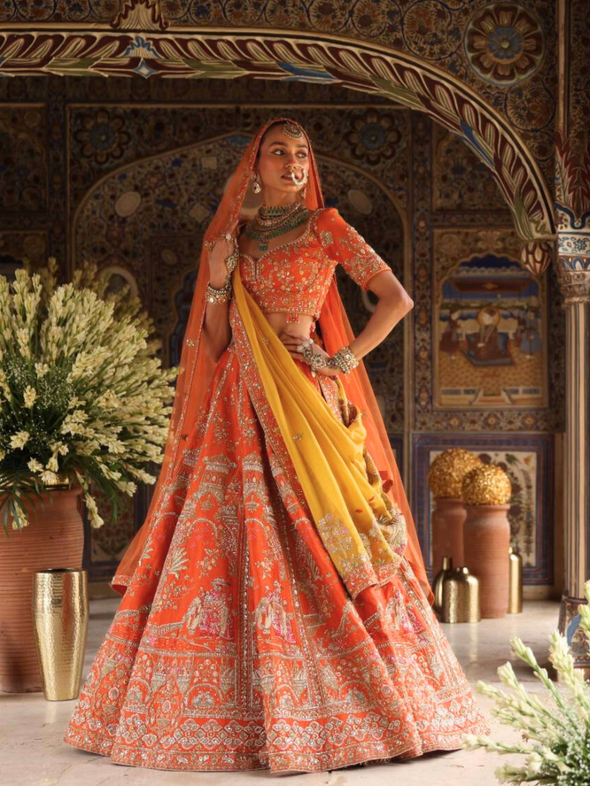 Designer Lehenga With Pott Sequence Zardosi Detailing Embroidery - Riwaaz