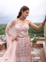 Elegant Gown With Sequence Thread Detailing Embroidery - Riwaaz - House of Surya