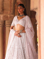 Designer Lehenga With Zarkan Crystle Pott Sequence Detailing Embroidery - Riwaaz - House of Surya