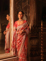 Designer Bridal Saree With Zari Dori Zardosi Cut Dana Detailing Embroidery - Riwaaz - House of Surya