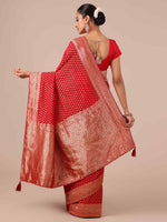  Red Georgette Saree,Georgette Saree for Women - House of Surya