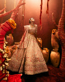 Ensemble In greyish Pink With Zardozi – ANTARA