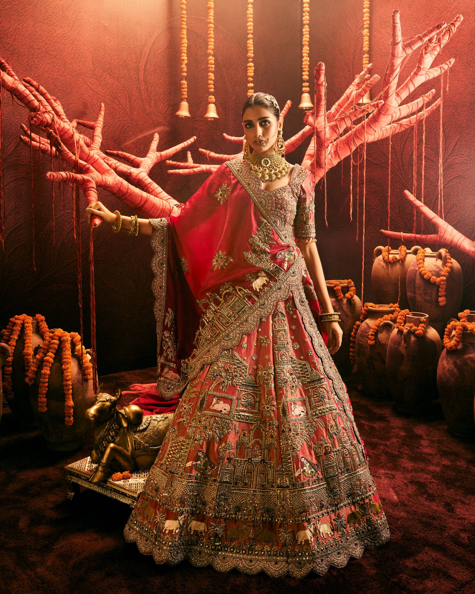 Ensemble With Zardozi Detailing – ANTARA